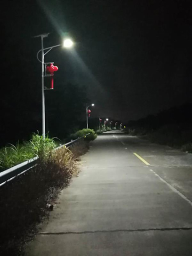 廣東省揭陽市中國結(jié)太陽能路燈安裝實(shí)例