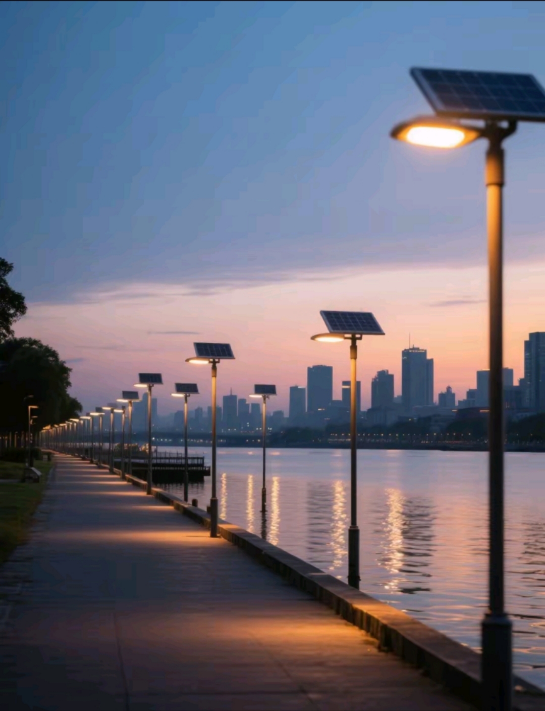 光影魔術師——南德太陽能路燈重塑夜間景觀