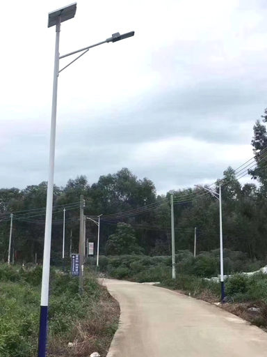湖北龍山鎮:愛心人士捐助南德太陽能路燈 照亮故鄉路