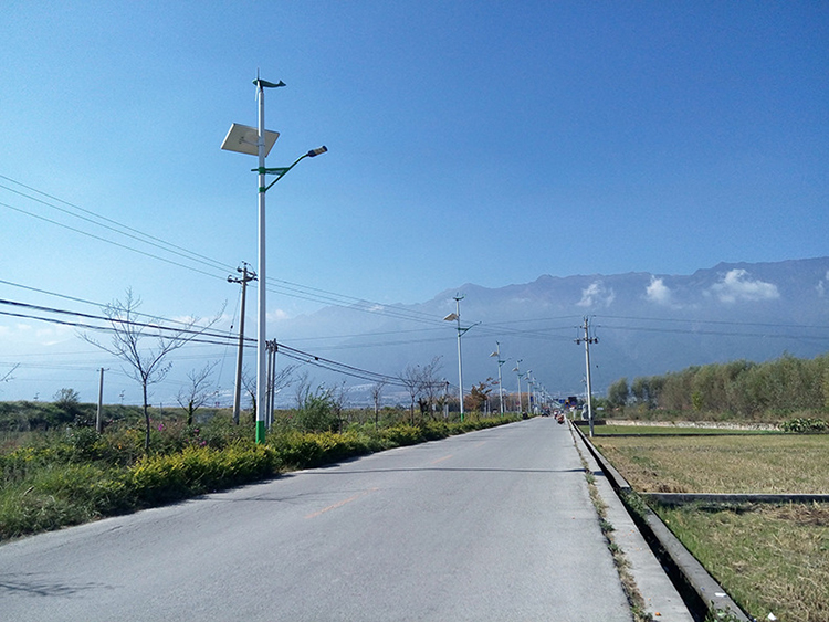 太陽能風光互補路燈_太陽能路燈生產廠家_南德太陽能路燈
